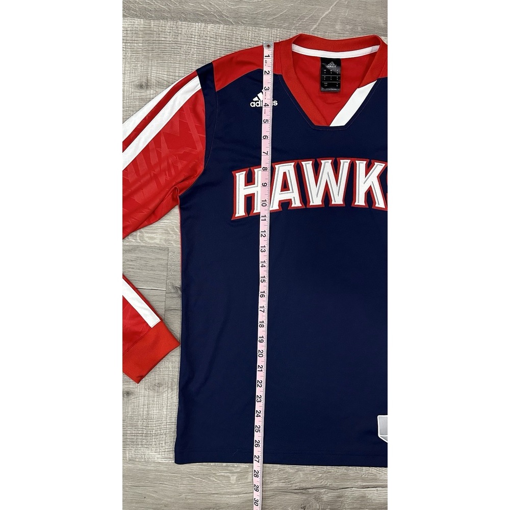 Vintage Atlanta Hawks NBA Basketball Jersey Small Adidas Player Warmup EUC - Picture 6 of 12